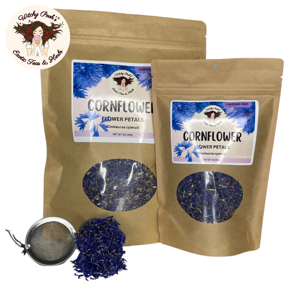 Té de pétalos de aciano de Witchy Pooh - Hojas sueltas, sin cafeína