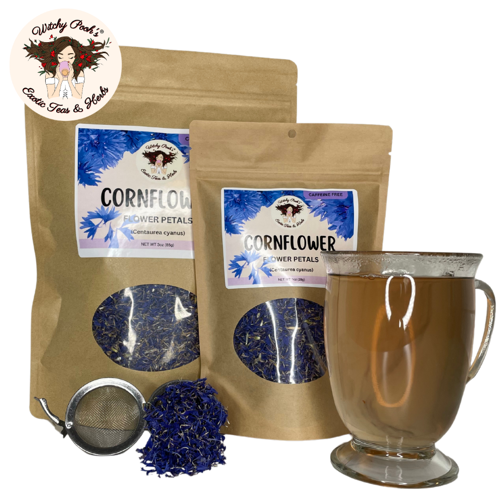 Té de pétalos de aciano de Witchy Pooh - Hojas sueltas, sin cafeína