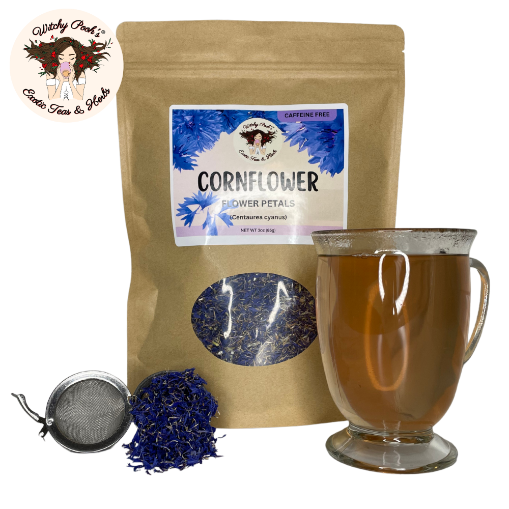 Té de pétalos de aciano de Witchy Pooh - Hojas sueltas, sin cafeína