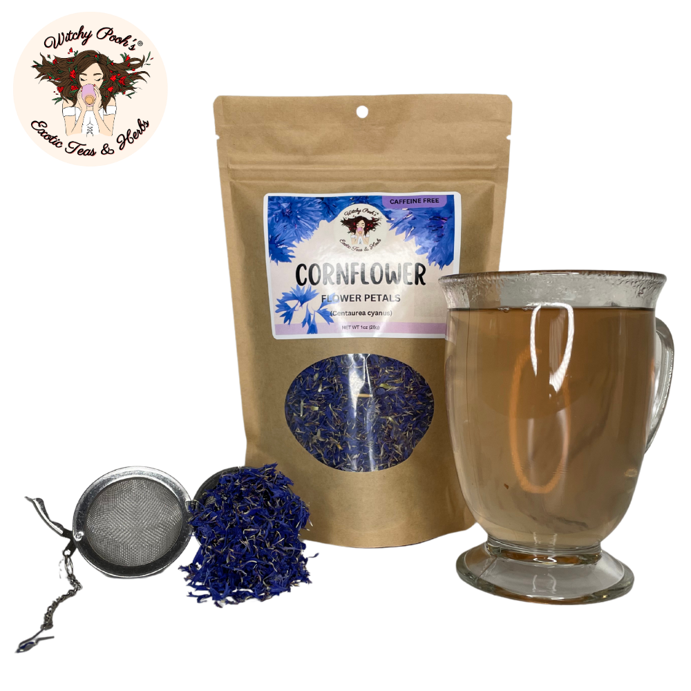 Té de pétalos de aciano de Witchy Pooh - Hojas sueltas, sin cafeína