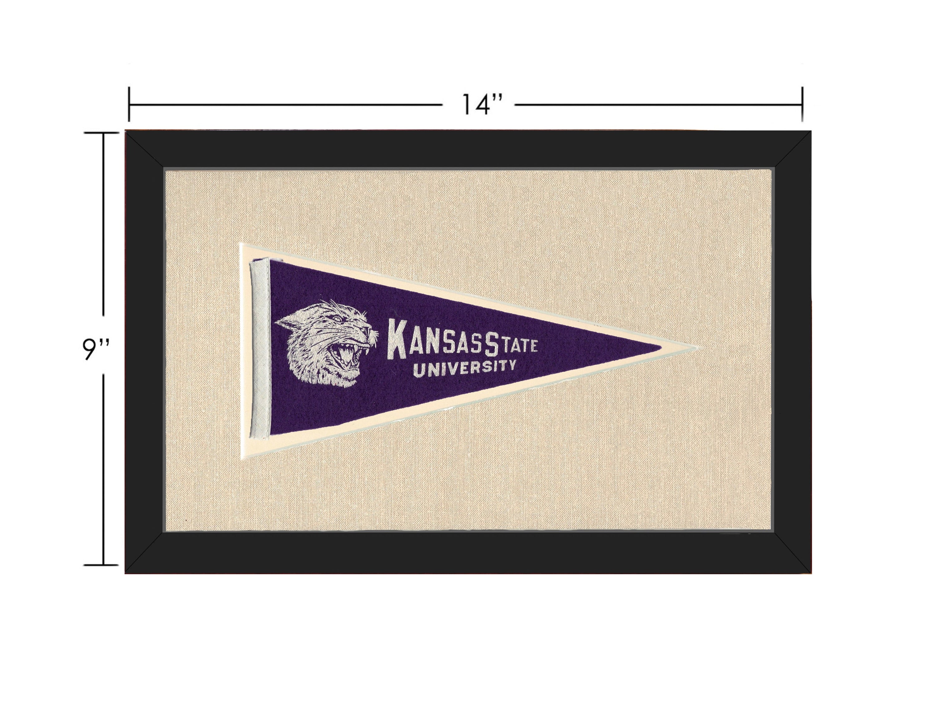 Vintage Kansas State University Pennant