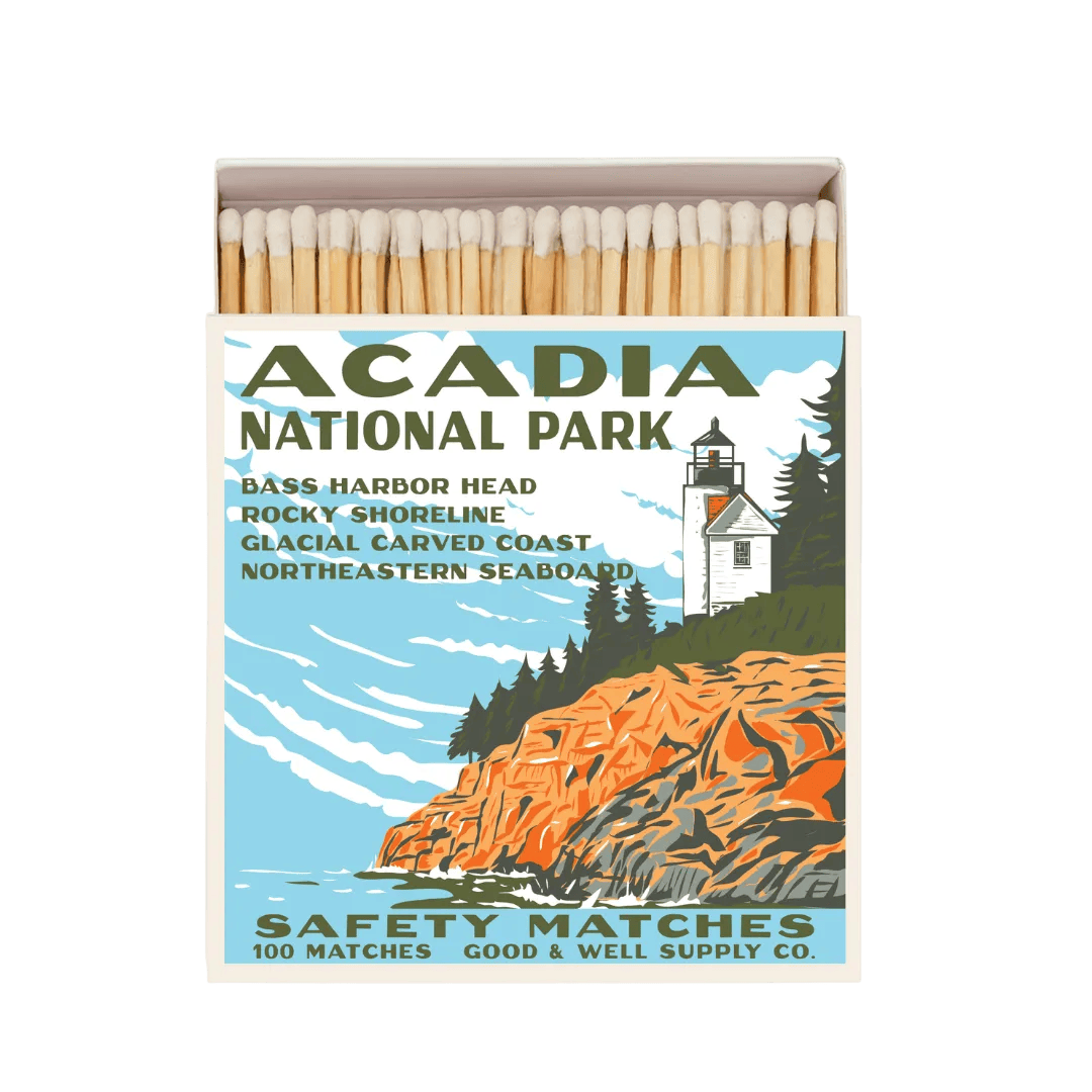 Good & Well Supply Co Acadia Vintage National Park Cabin Matches