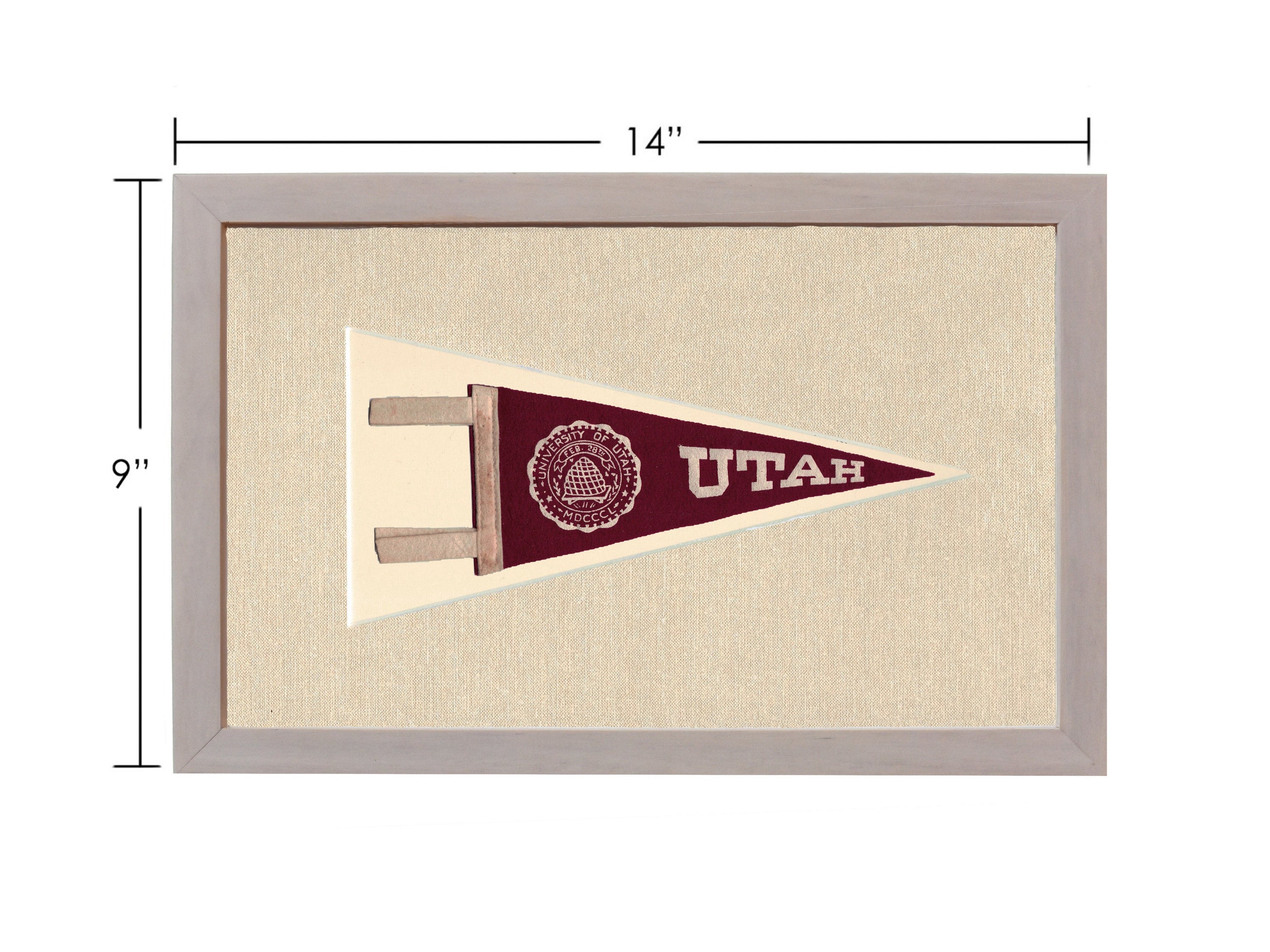 Vintage University of Utah Pennant