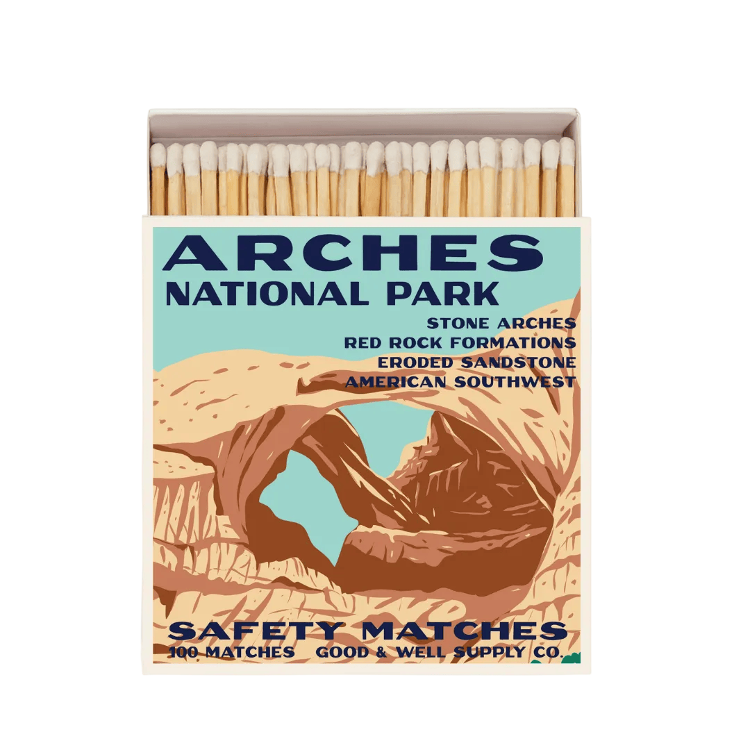 Good & Well Supply Co. Arches Vintage National Park Cabin Matches