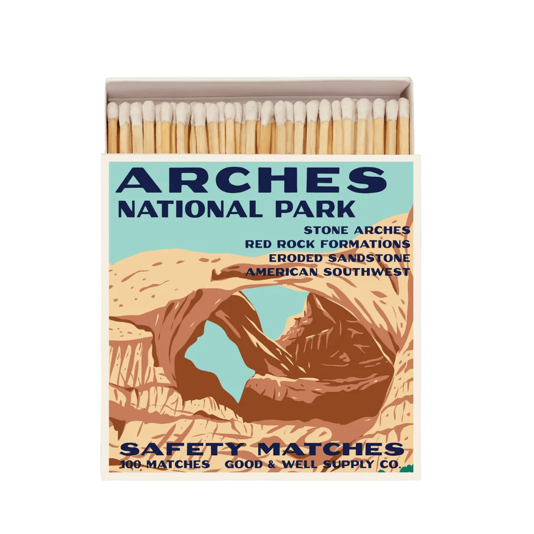 Good & Well Supply Co Arches Vintage National Park Cabin Matches