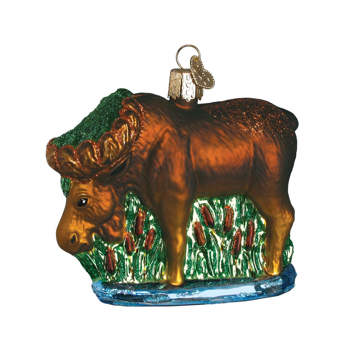 Old World Christmas 3.25 X 3.5 X 1.75 / 12135 Munching Moose Ornament
