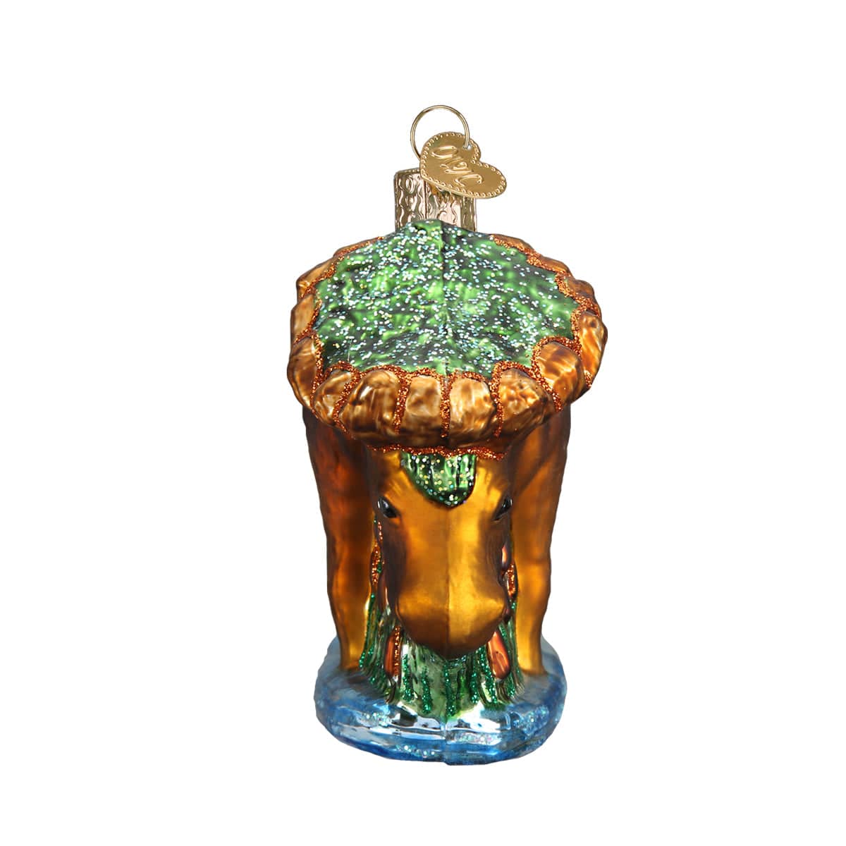 Old World Christmas 3.25 X 3.5 X 1.75 / 12135 Munching Moose Ornament