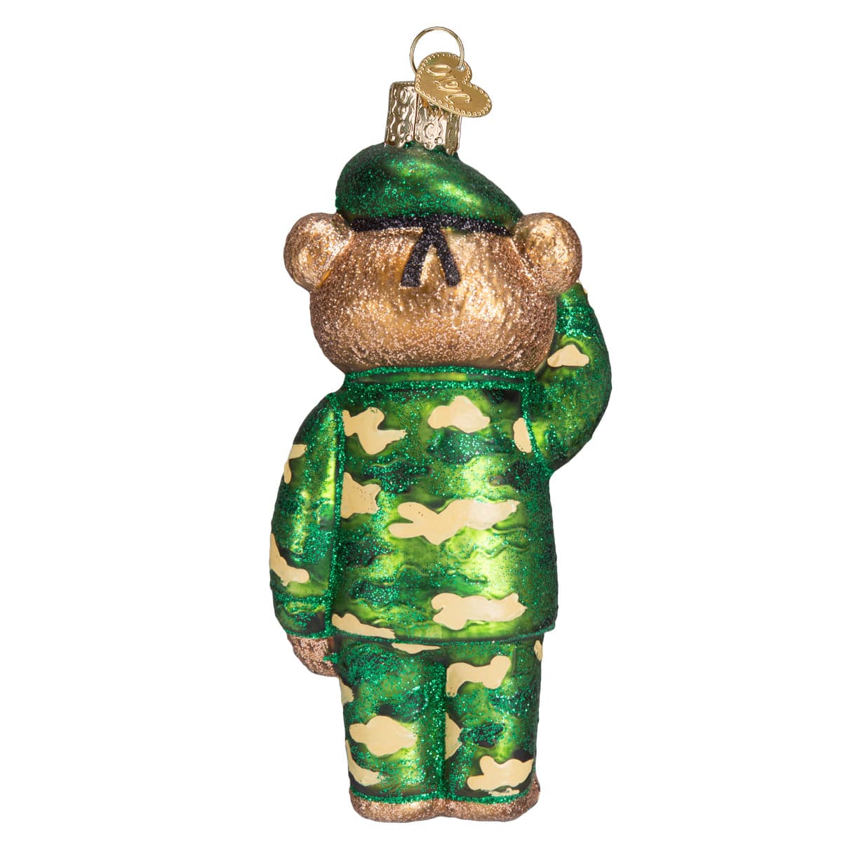 Old World Christmas 5 X 2.5 X 1.75 / 12402 Army Bear Ornament