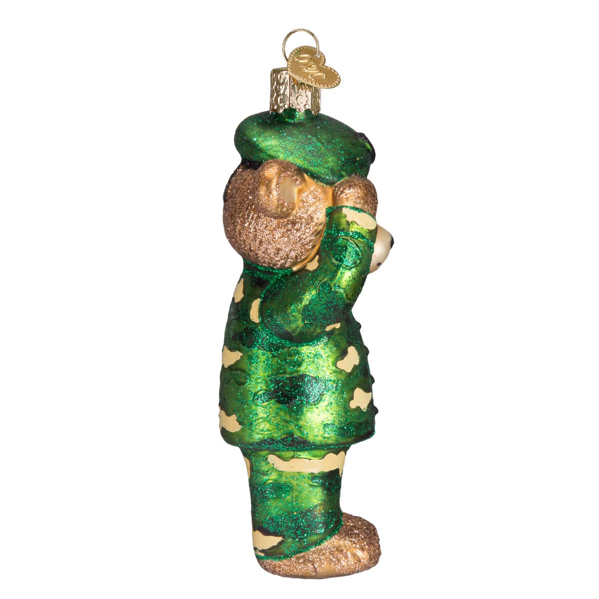 Old World Christmas 5 X 2.5 X 1.75 / 12402 Army Bear Ornament