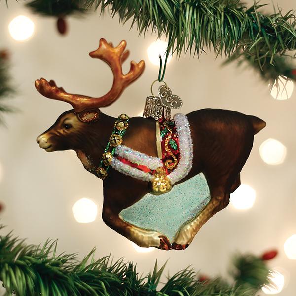 Old World Christmas 2 X 4 X 4.5 / 12573 Reindeer Ornament