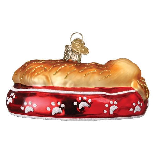 Old World Christmas 2.75 X 2 X 3.75 / 12594 Sleepy Golden Retriever Ornament