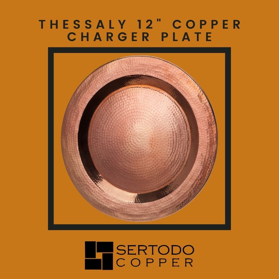 Sertodo Plates & Platters Thessaly 12 Copper Charger Plate