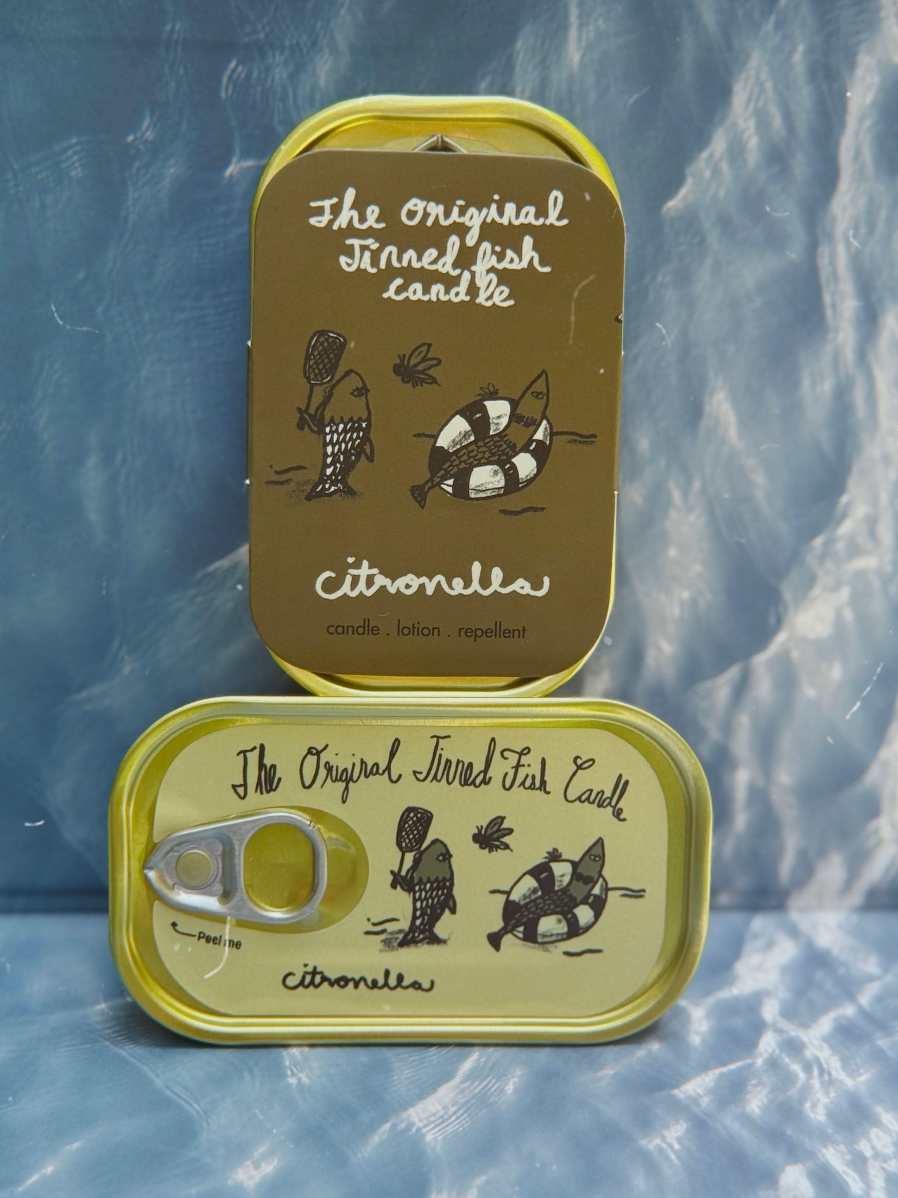 Tinned Candle citronella Tinned Fish Candle - Citronella
