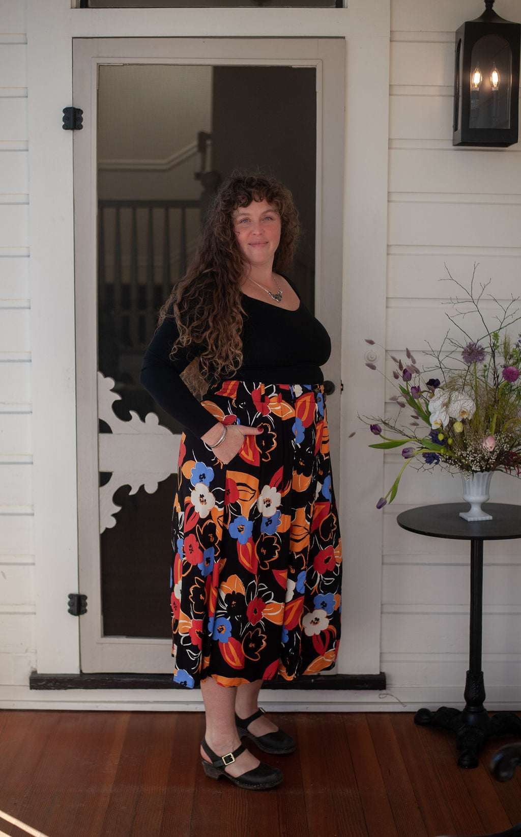 Field Day Skirt Trices Skirt in Abstract Floral