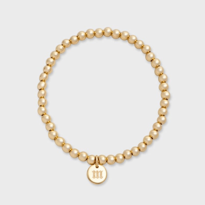 Cuffed by Nano LLC SMALL - 6.5" / m Old English Initial Juno Bracelet