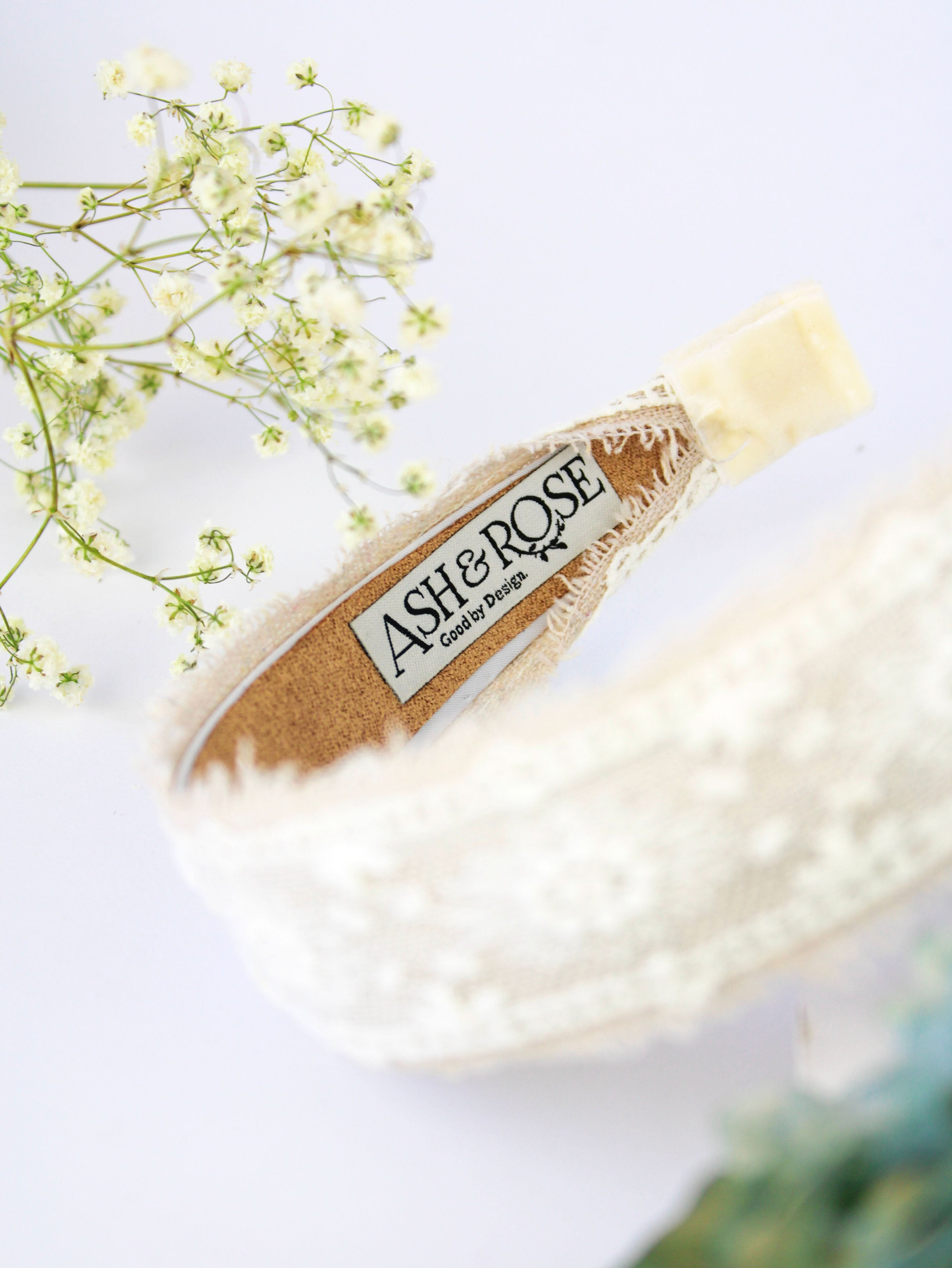 Clara Lace and Linen Headband - My American Goods