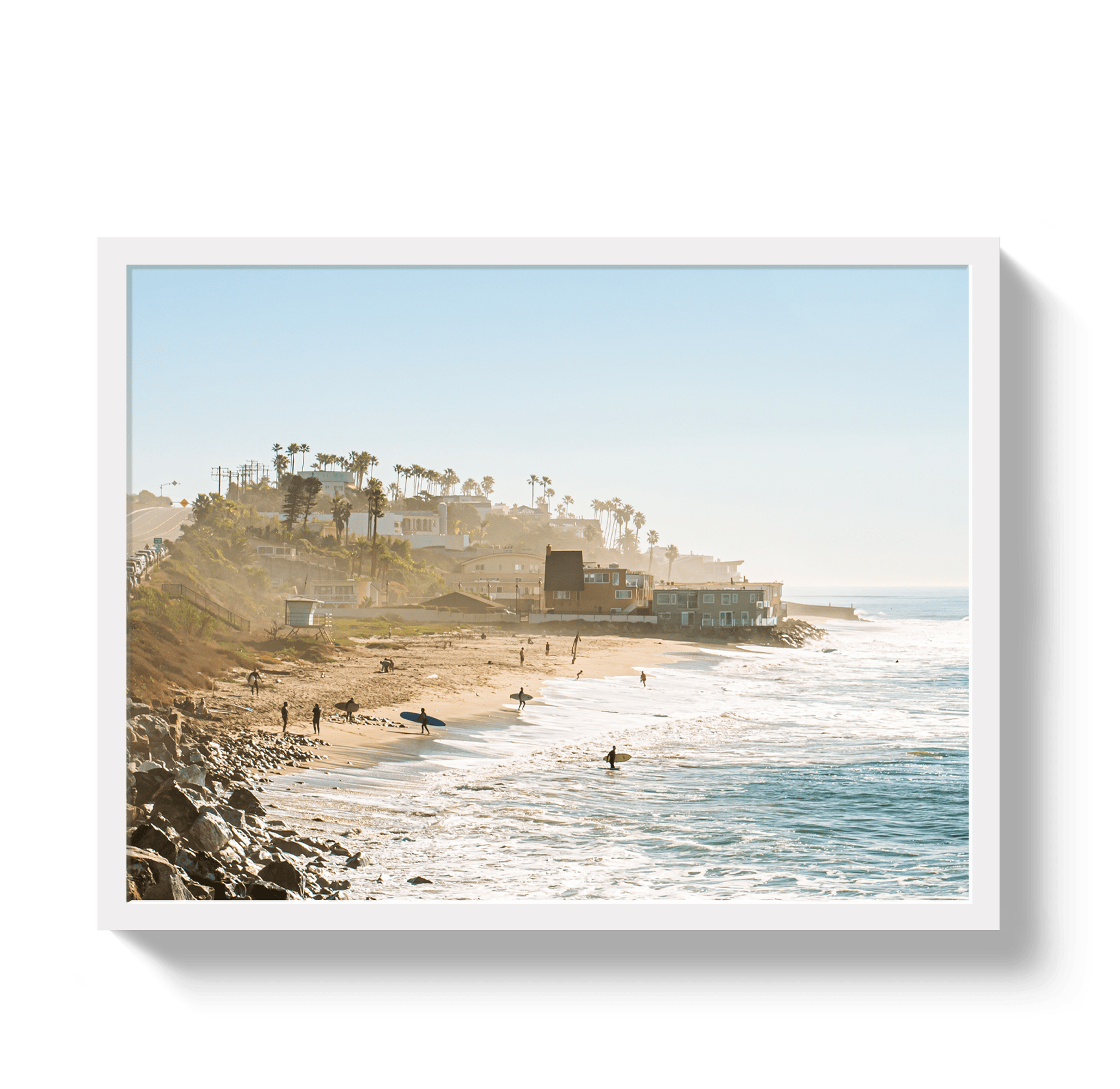 Johnny Vacay White / 11x14 / Full Bleed County Line Landscape