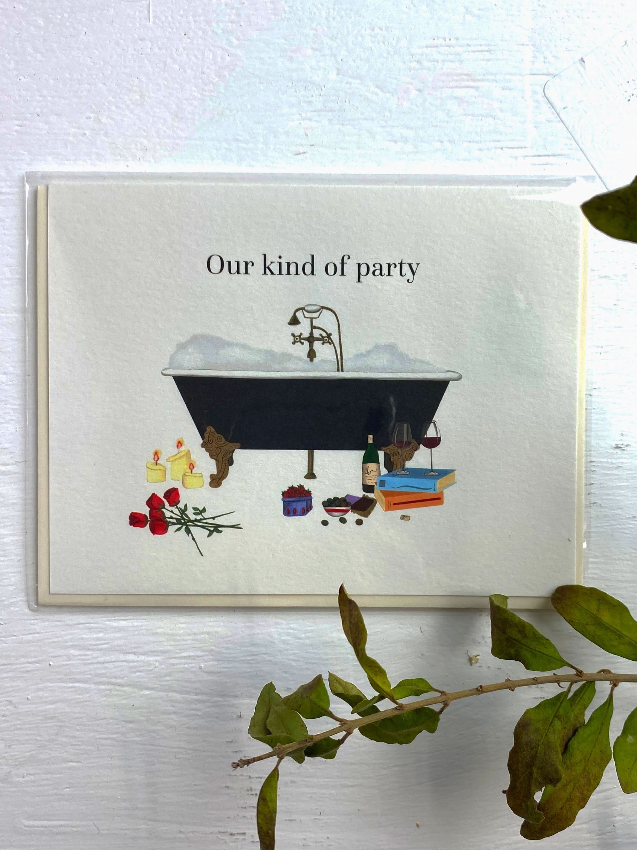 Ash & Rose Card Our Kind of Party Card