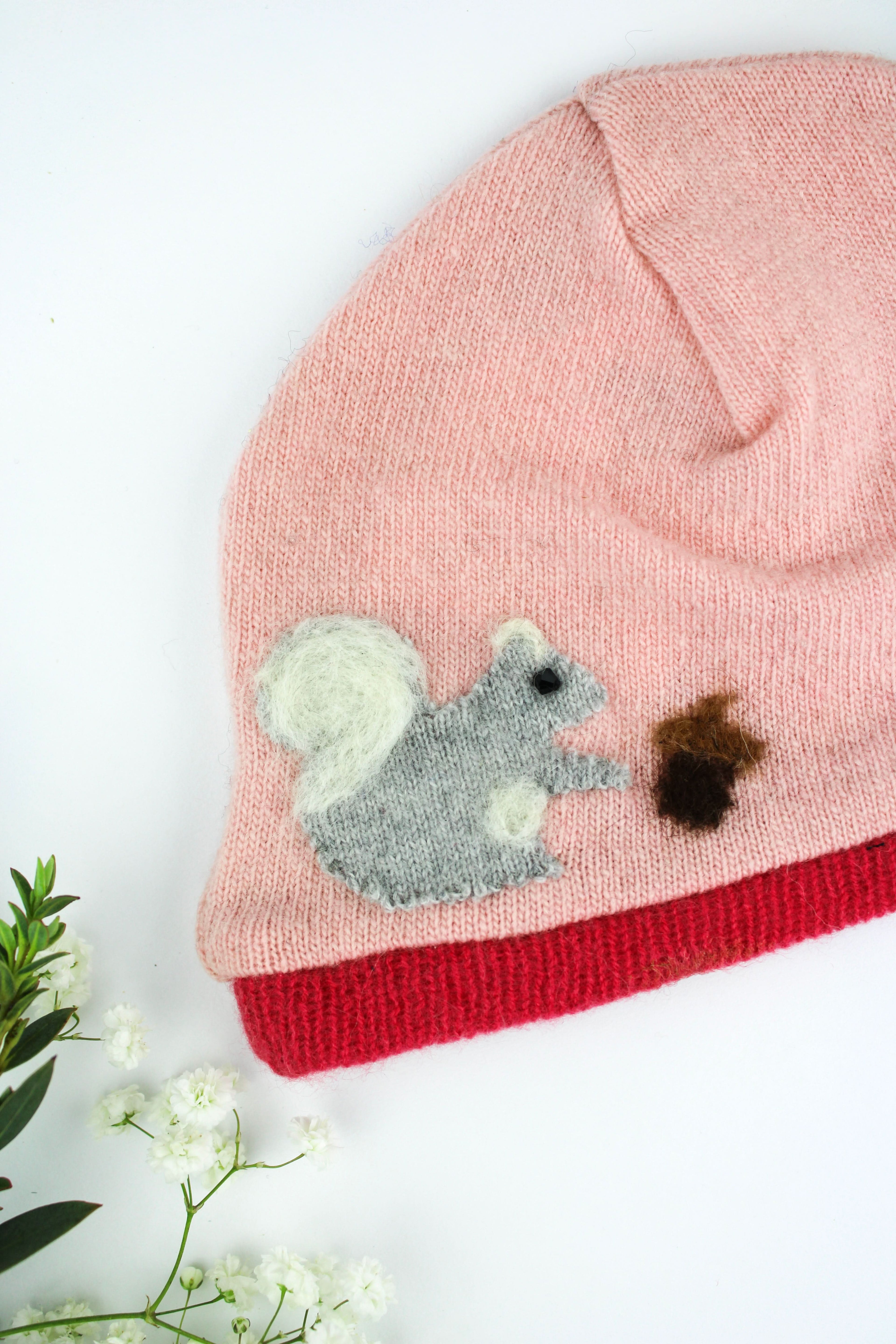 Squirrel Cashmere Hat - Baby - My American Goods
