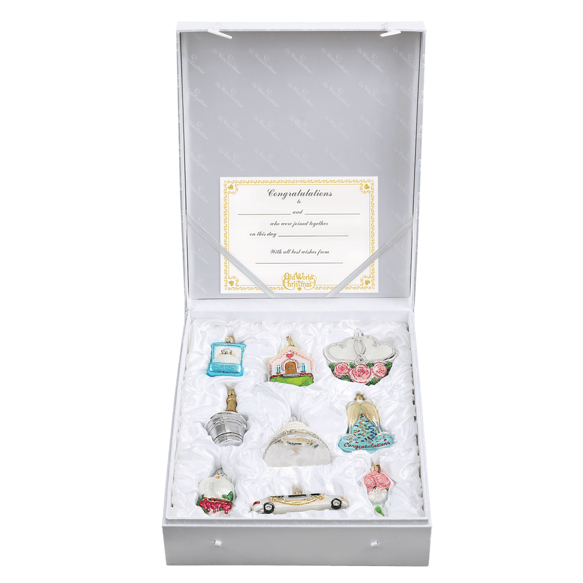 Old World Christmas 4 X 18 X 14 / 14034 Just Married Collection Ornaments