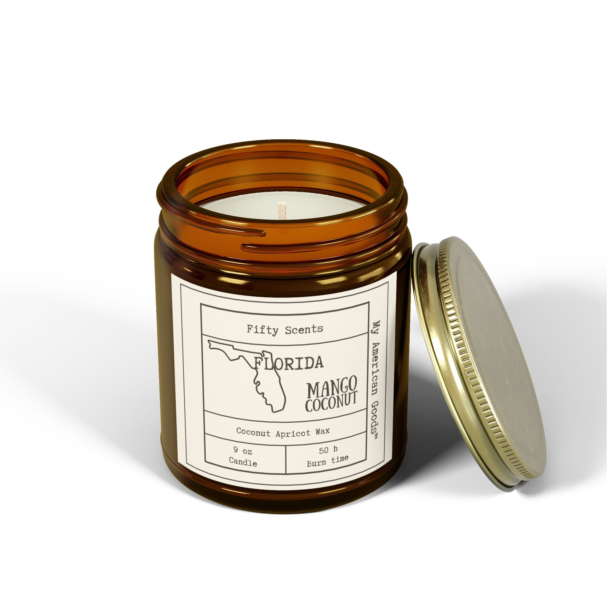 Florida Mango Coconut Scented Candle - Aromatic Home Decor - My American Goods