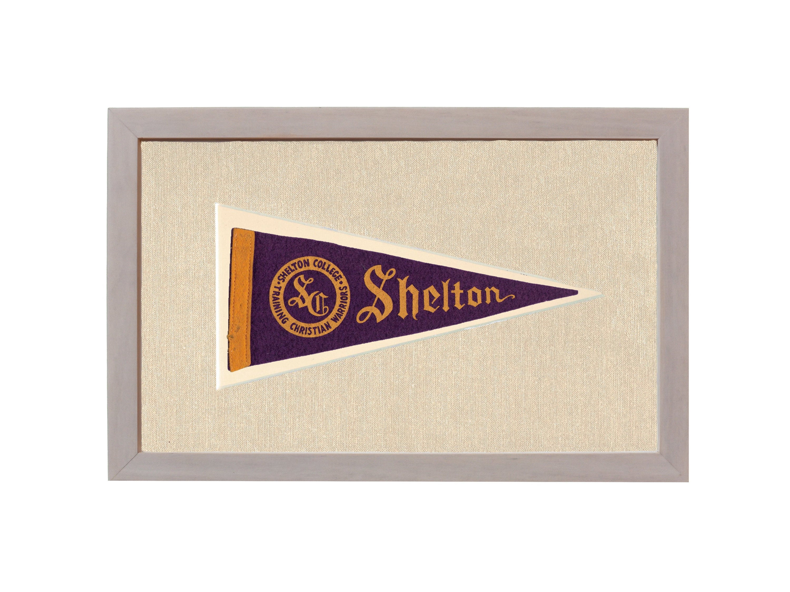 Vintage Shelton College Pennant