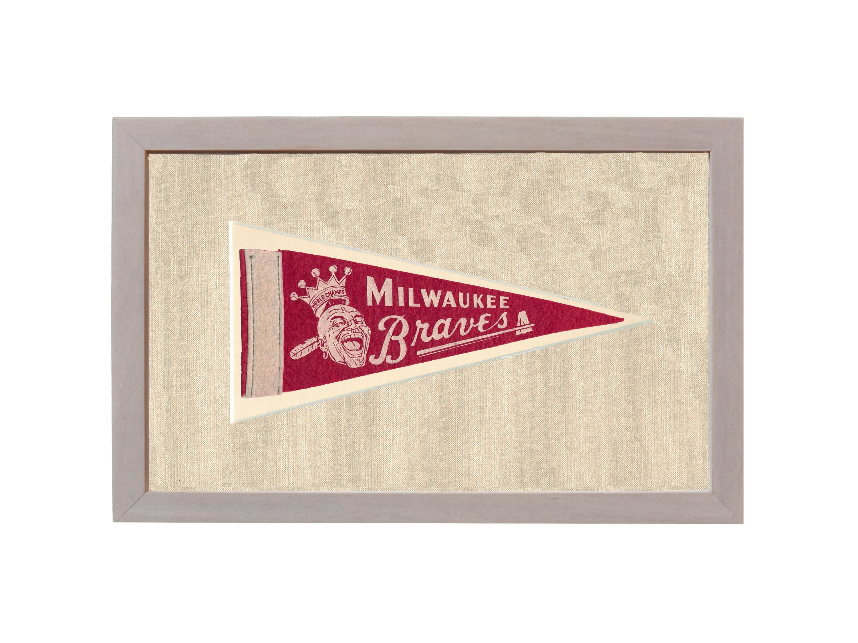Vintage Milwaukee Braves Pennant