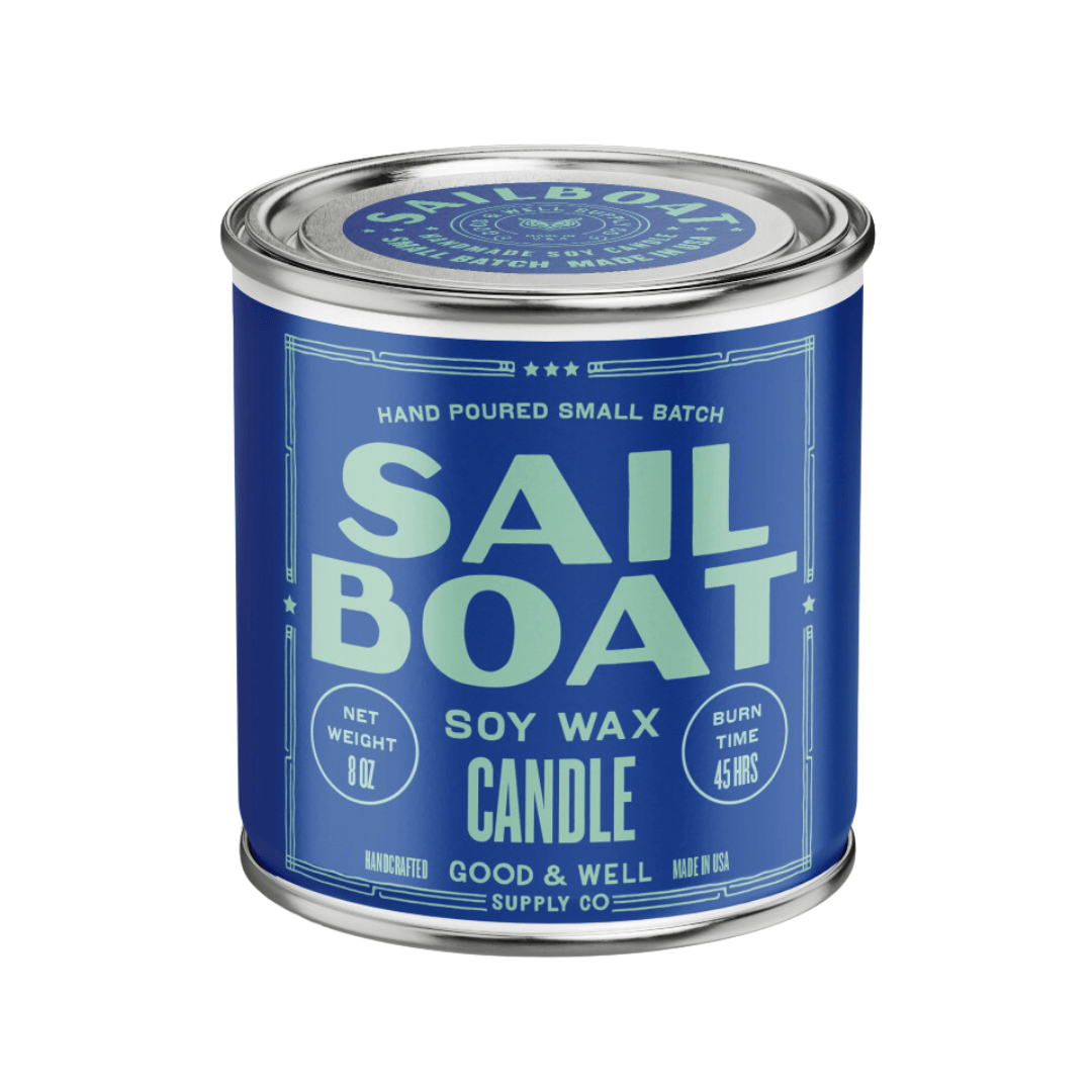 Sail Boat Happy Place Candle - My American Goods