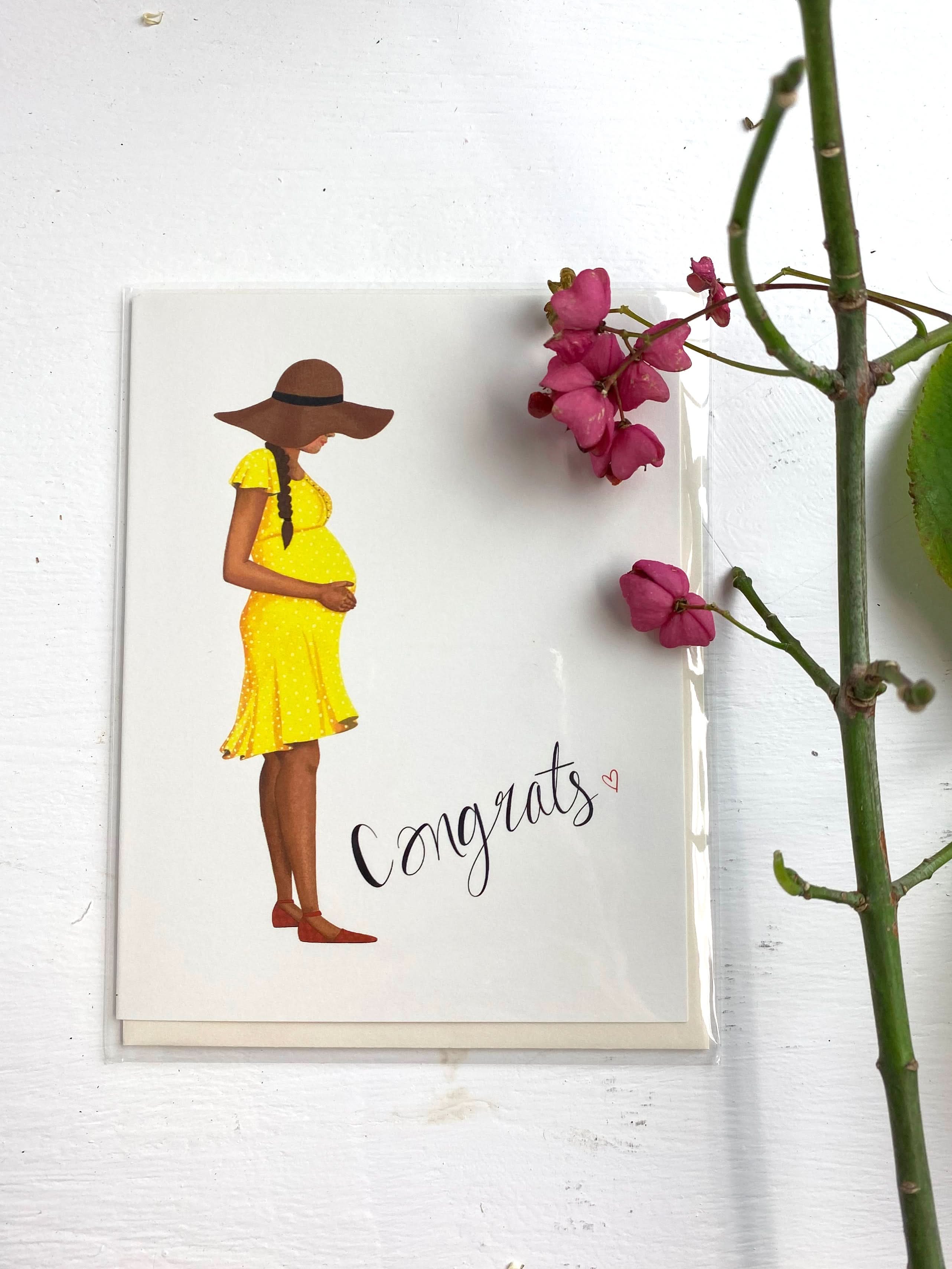Ash & Rose Card Congrats Baby Card