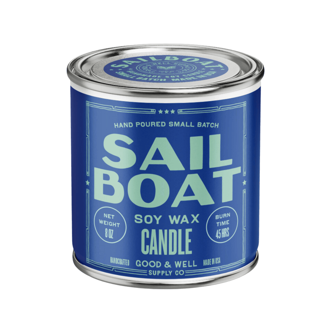 Good & Well Supply Co Candles Sail Boat Happy Place Candle