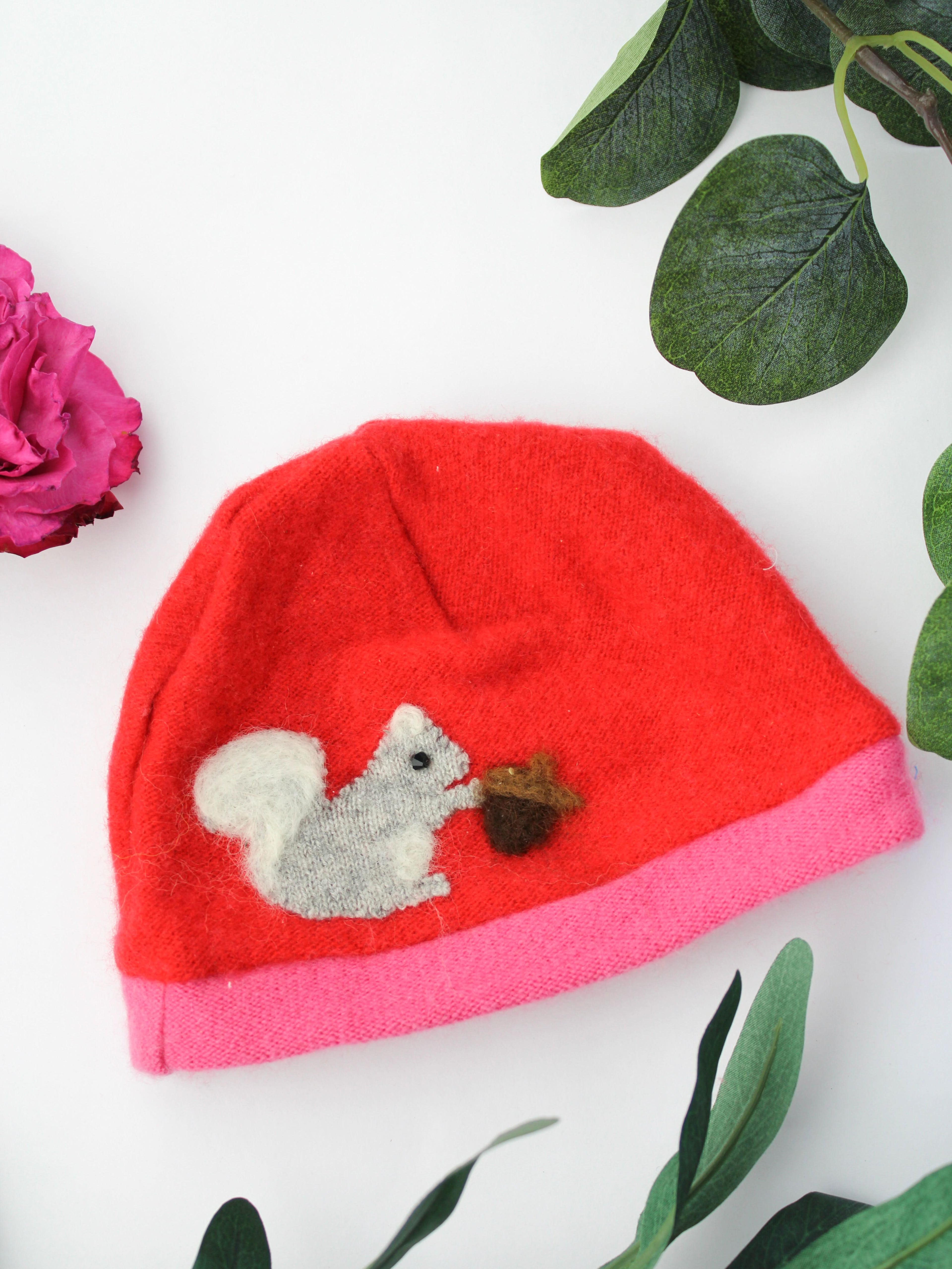 Squirrel Cashmere Hat - Newborn - My American Goods