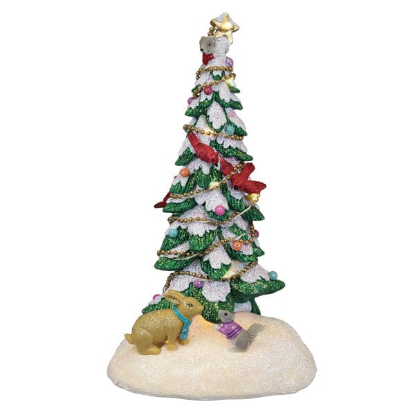 Critter Tree Lighted Figurine - My American Goods