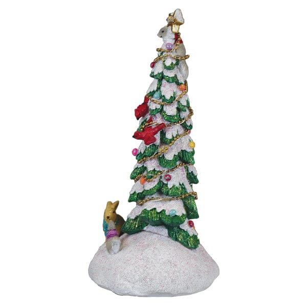 Old World Christmas 7.5 X 4.25 X 3.5 / 15502 Critter Tree Lighted Figurine