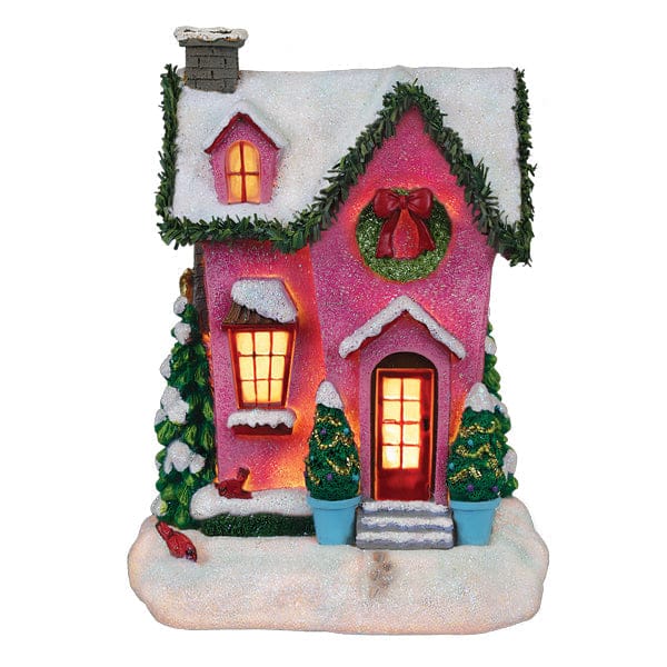 Old World Christmas 7 X 5.5 X 5.5 / 15503 Holiday House Lighted Figurine