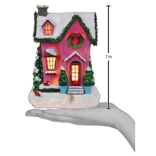 Old World Christmas 7 X 5.5 X 5.5 / 15503 Holiday House Lighted Figurine