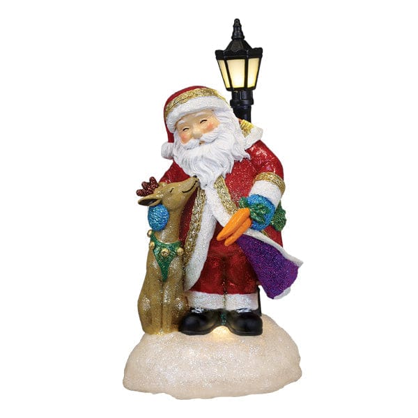Old World Christmas 8 X 4 X 4.4 / 15504 Endeering Santa Lighted Figurine