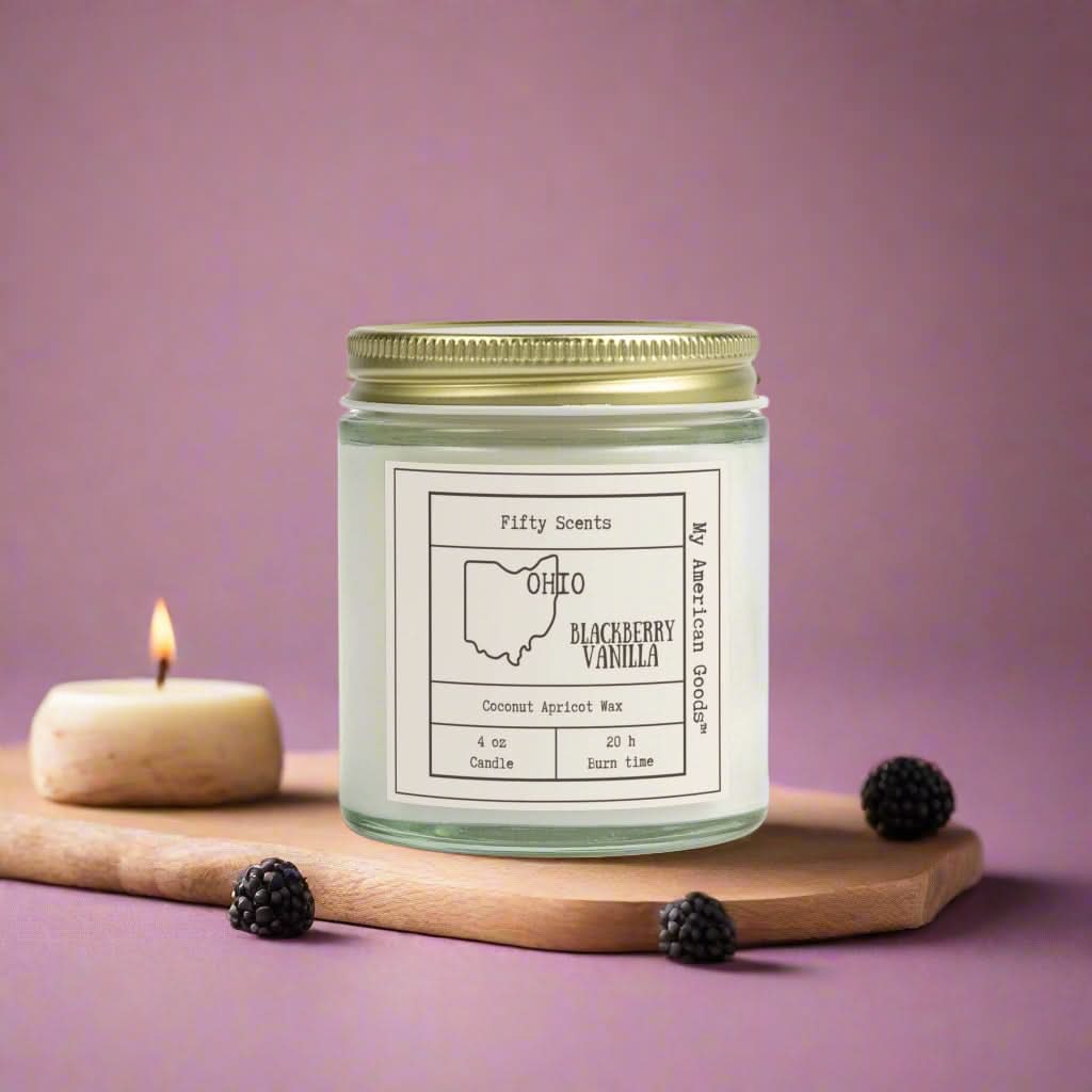 Ohio - Coconut Apricot Wax in Blackberry Vanilla | Eco-Friendly Home Fragrance - My American Goods