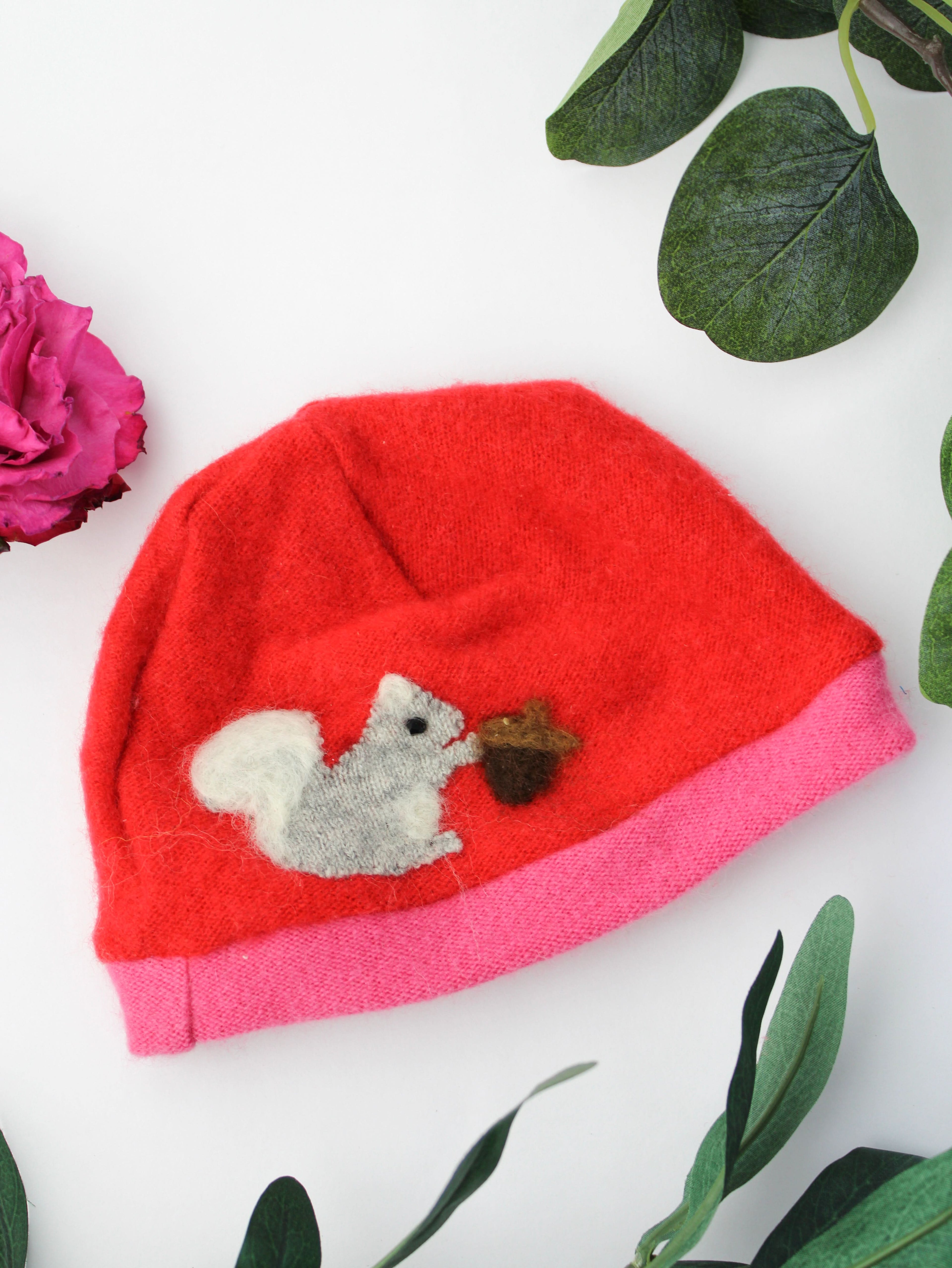 Squirrel Cashmere Hat - Newborn - My American Goods