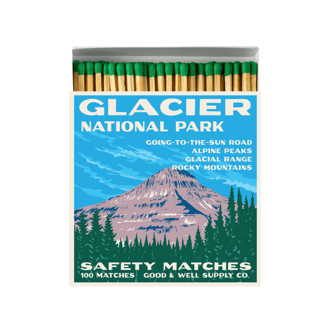Good & Well Supply Co Glacier Vintage National Park Cabin Matches
