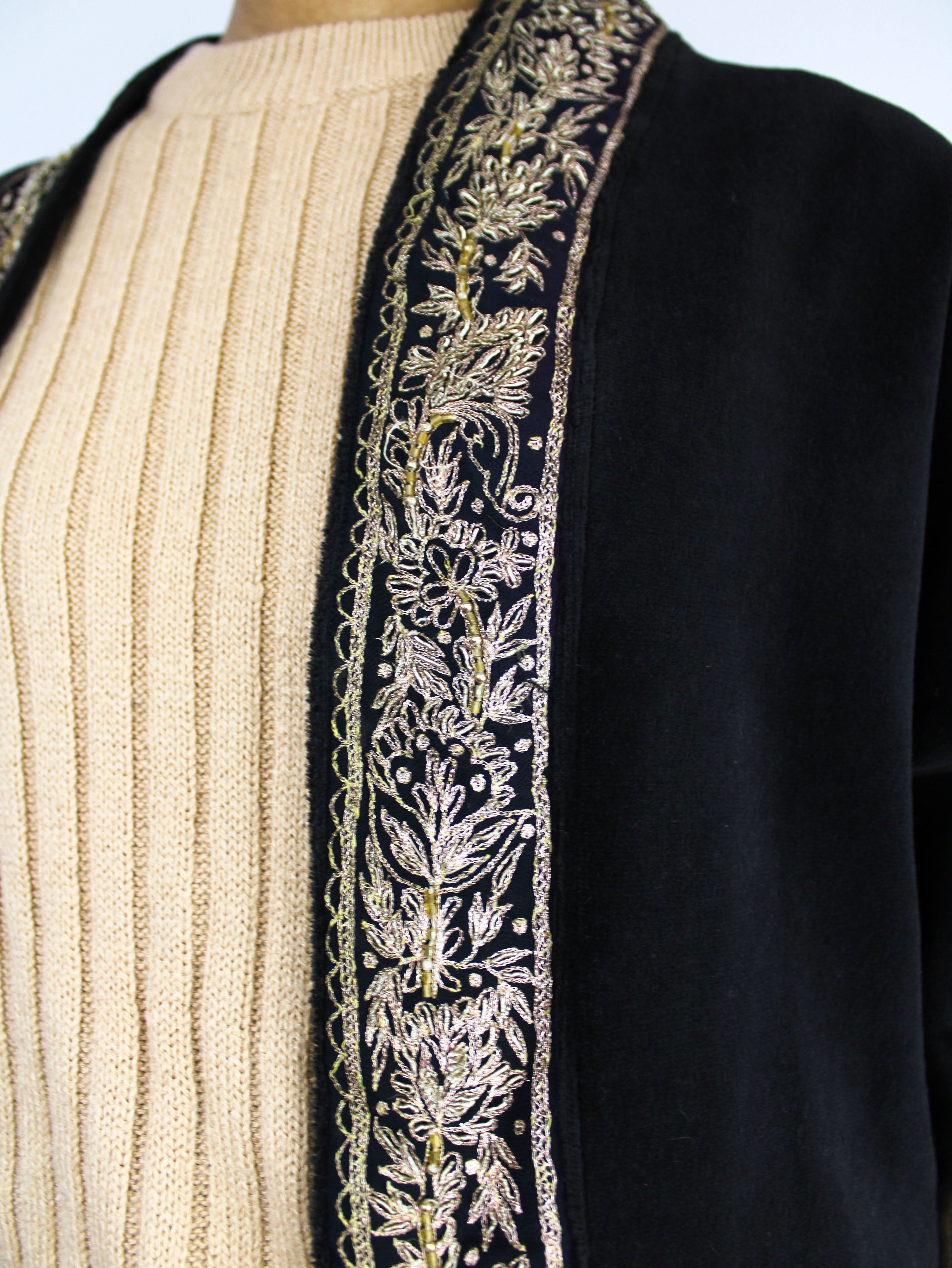 Odessa Short Sleeve Velvet Jacket - My American Goods