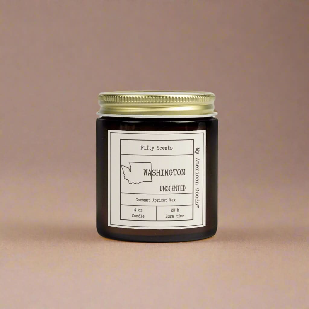 Washington unscented Candles - Coconut Apricot Wax - My American Goods