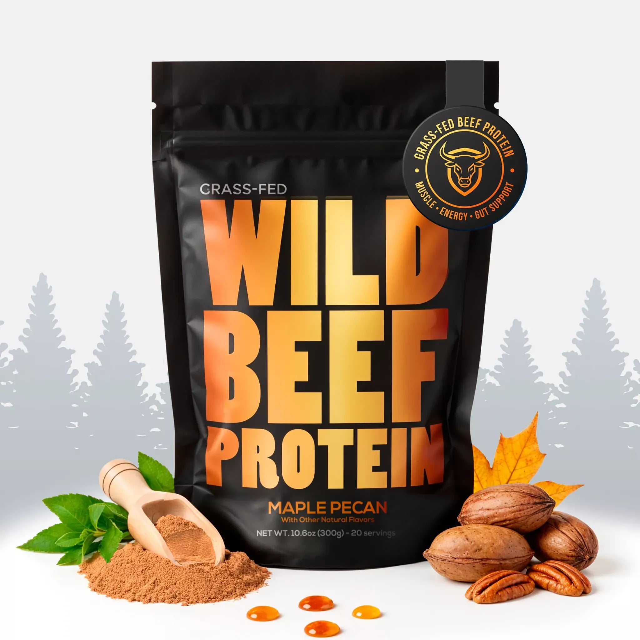 Wild Foods Protein Beef Protein, 20 servings – Grass-Fed Muscle Recovery Protein