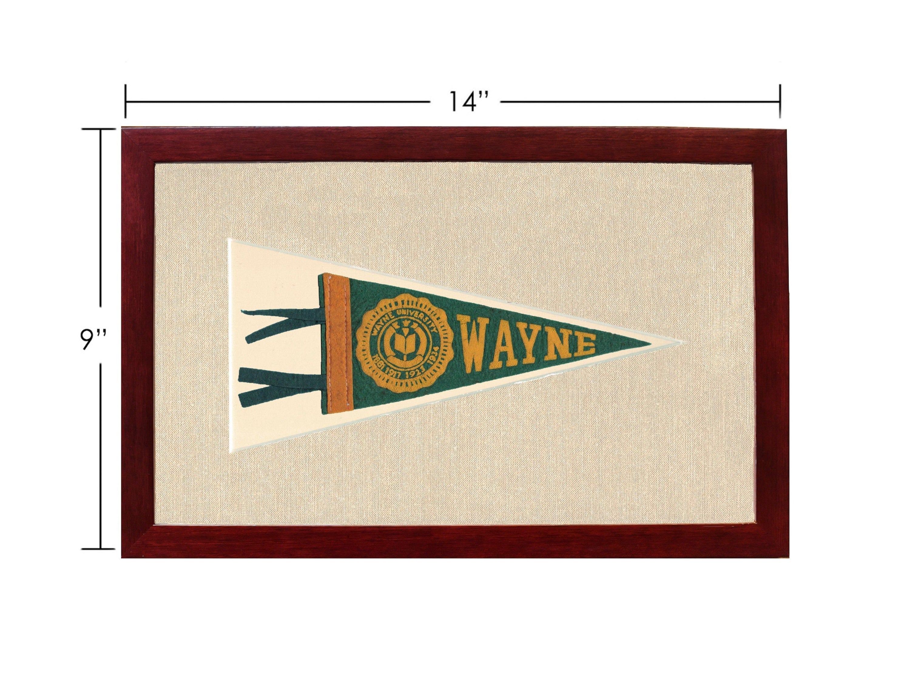 Americana Memories Vintage Pennants and Memorabilia Vintage Wayne University Pennant