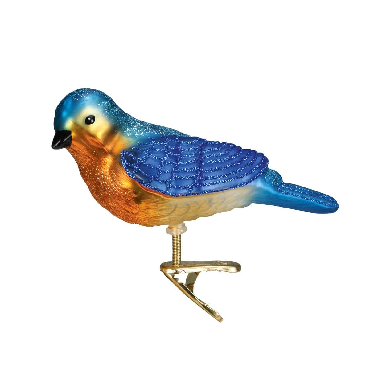 Old World Christmas 1.75 X 4 X 1.5 / 18043 Clip-On Western Bluebird