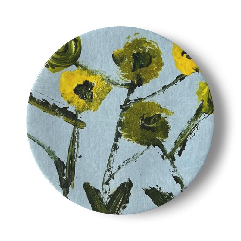Erin Donahue Tice China Plates Set of Lemon Posey China Plates (Set of 2, 4 or 8)