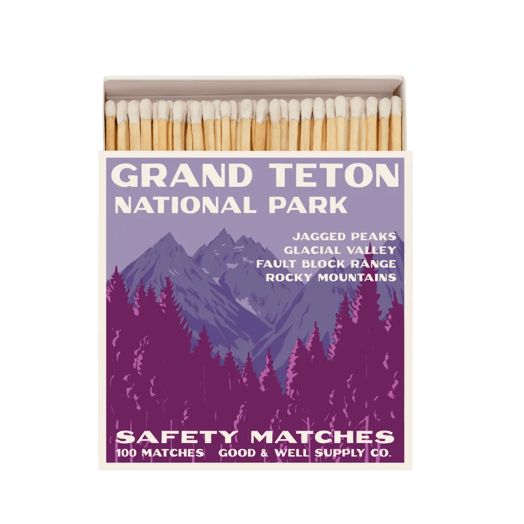 Good & Well Supply Co Grand Teton Vintage National Park Cabin Matches