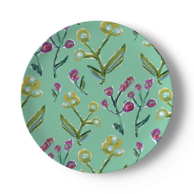 Erin Donahue Tice China Plates Set of Honeysuckle China Plates (Set of 2, 4 or 8)