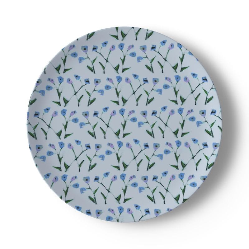 Erin Donahue Tice China Plates Set of Periwinkle Genevieve China Plates (Set of 2, 4 or 8)