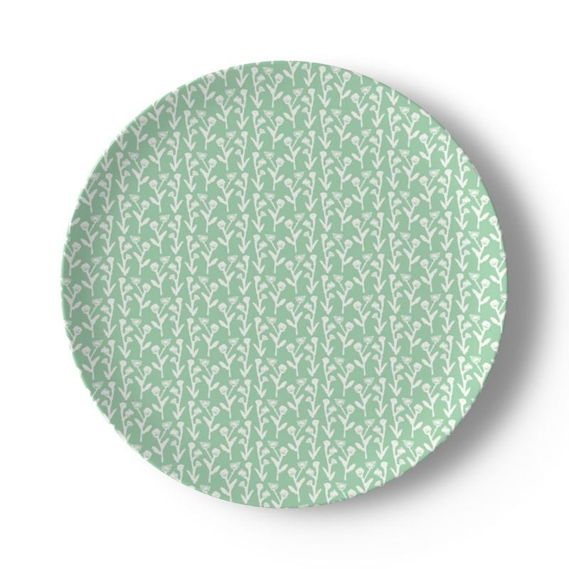 Set of Mint Green Ivy Manor China Plate (Set of 2, 4 or 8) - My American Goods
