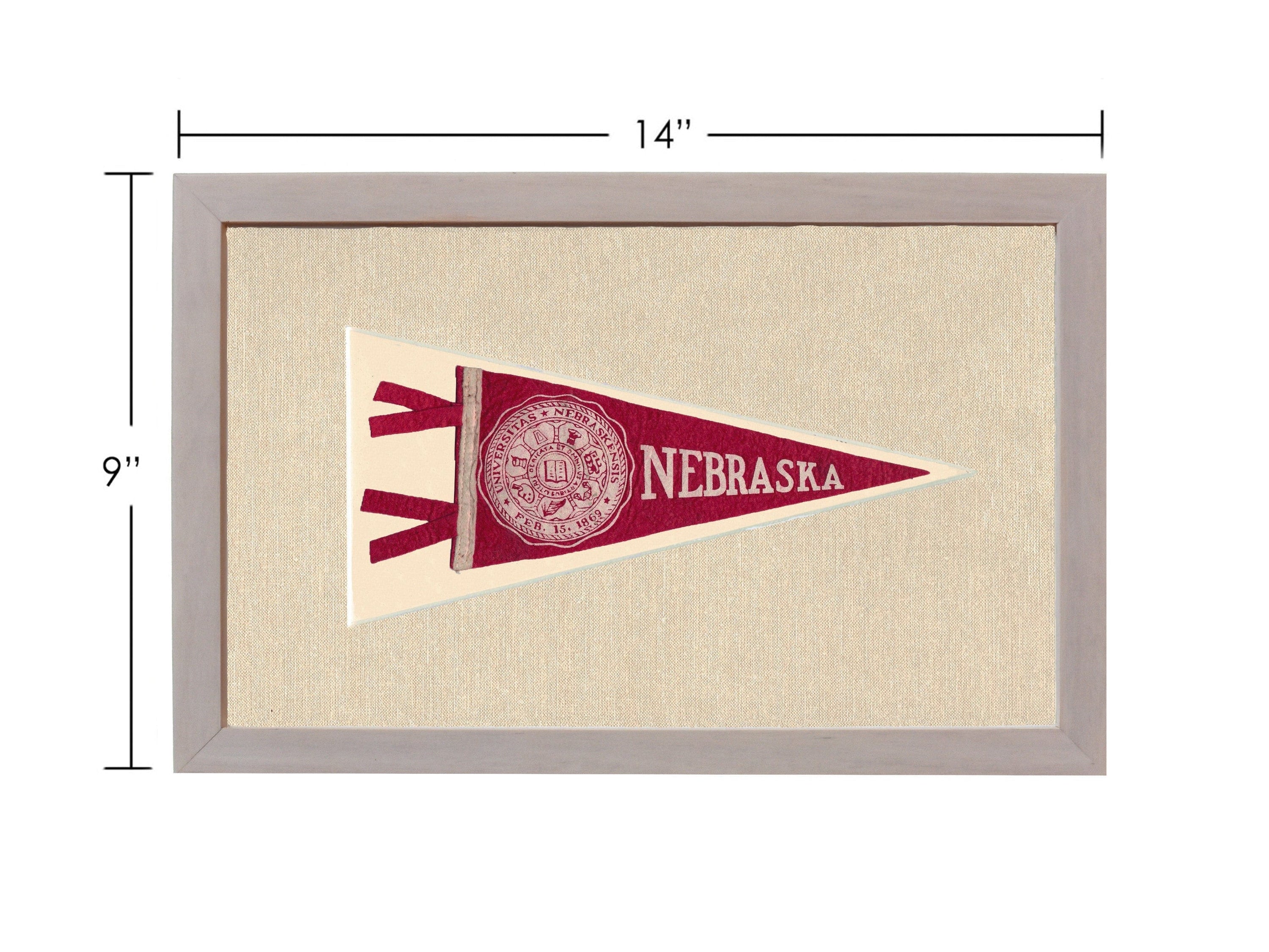 Americana Memories Vintage Pennants and Memorabilia Vintage University of Nebraska Pennant